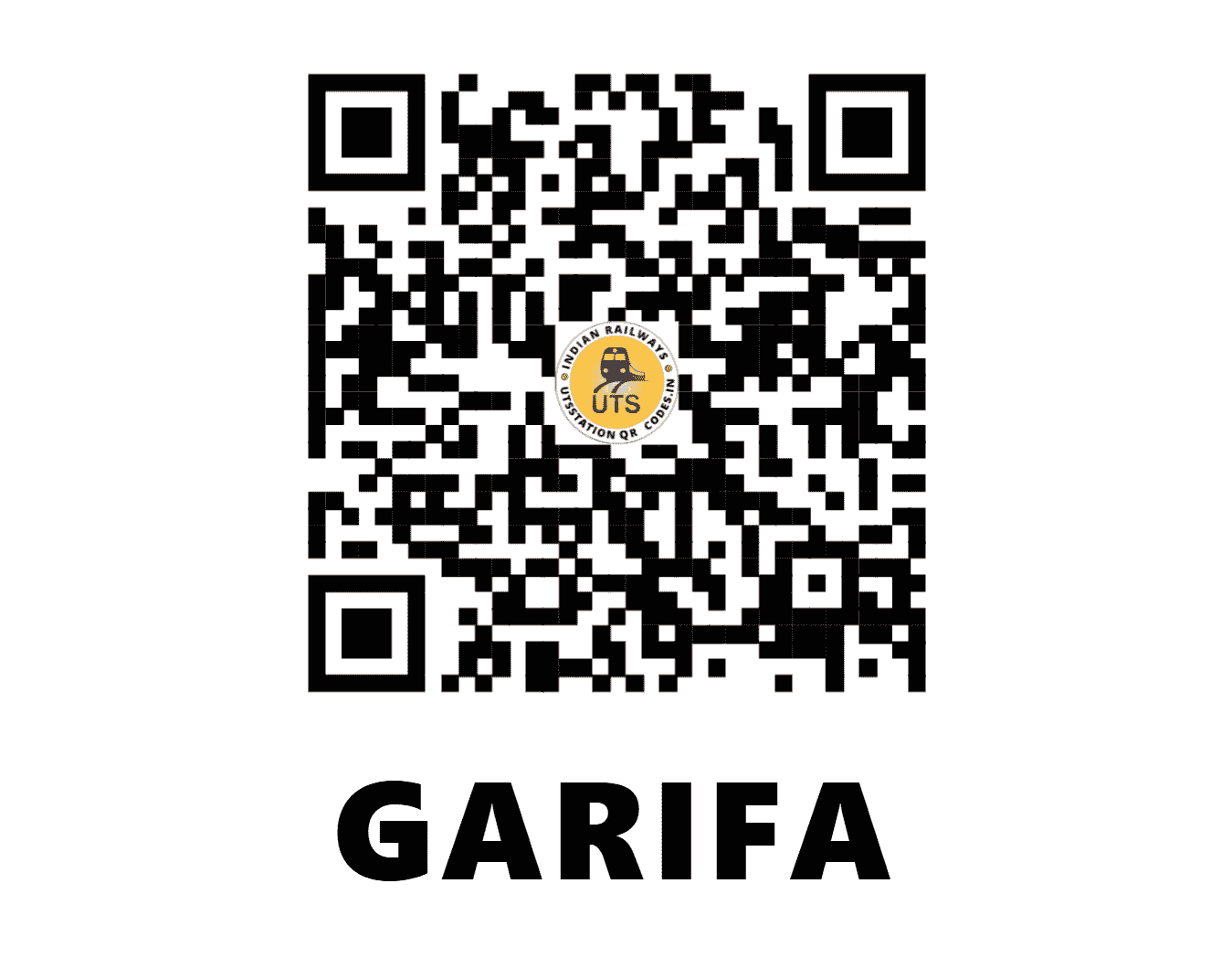 UTS QR Code for GARIFA - GFAE - ER (WEST BENGAL)